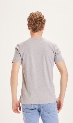 Basic T-Shirt - regular fit - grey melange